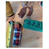 Collection of Native American Themed Dolls and Folk Art Figurines