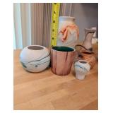 Set of 8 Southwest Style Miniature Pottery Vases