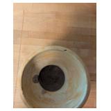 Acoma Pueblo Clay Pottery Vase with Open Top and Painted Design - Sky City NM
