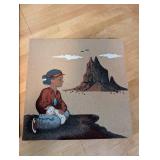 Set of 2 Southwestern Sand Art Wall Hangings