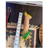 Collection of Native American Style Miniatures, Woven Baskets, Pottery, and Beaded Belt