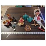 Assorted Mexican Folk Art Figurines and Decor Collection
