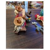 Assorted Mexican Folk Art Figurines and Decor Collection