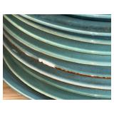 Large Collection of Red Wing Pottery "Village Green" Stoneware Dinnerware Set with Mugs, Plates, Serving Pieces and Bowls