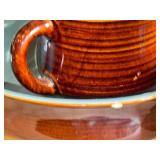 Large Collection of Red Wing Pottery "Village Green" Stoneware Dinnerware Set with Mugs, Plates, Serving Pieces and Bowls