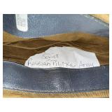 Soviet Russian Army Pilotka Cap with Military Insignia Patches