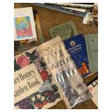 Vintage Ephemera and Book Collection with Newspapers and Cookbooks