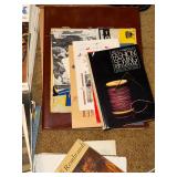 Vintage Ephemera and Book Collection with Newspapers and Cookbooks