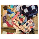 Collection of 5 Vintage Patchwork Quilts Assorted Patterns