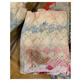 Collection of 5 Vintage Patchwork Quilts Assorted Patterns