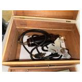 Vintage Electric Engraving Tool Kit with Wooden Case and Accessories