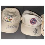 Collection of 5 Autographed Golf Tournament Hats