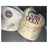 Collection of 5 Autographed Golf Tournament Hats