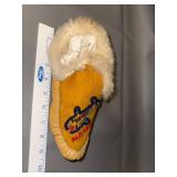 Alaska Embroidered Shearling Moccasin Slippers