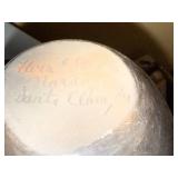 Signed Santa Clara Blackware Pottery Vase by Hova & Gladis Naranjo