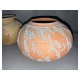 Set of 2 Southwestern Pottery Vases, Signed Dixon NM Johnson Pottery