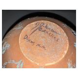 Set of 2 Southwestern Pottery Vases, Signed Dixon NM Johnson Pottery