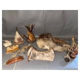 Collection of Native American Style Miniatures and Tribal Decor Items