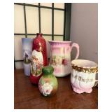 Collection of Native American Style Miniatures and Tribal Decor Items