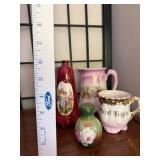 Collection of Native American Style Miniatures and Tribal Decor Items