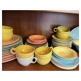 Set of Lu-Ray Pastels Dinnerware Assorted Plates Cups and Serving Pieces