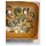 Collection of 10 Hand-Painted Scandinavian Folk Art Wall Plaques and Plates