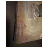 Signed Abstract Metal Sculpture on Stand by L. Lucas
