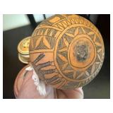 Set of 4 Greek Ceramic Decorative Plates and Trinket Boxes with Classical Motifs