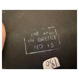 Set of 4 Greek Ceramic Decorative Plates and Trinket Boxes with Classical Motifs