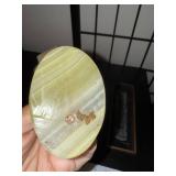 Collection of 6 Southwest Decor Items Including Pottery, Figurines, and Framed Art