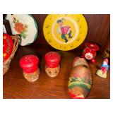 Collection of Vintage European Folk Decor and Toys
