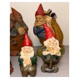 Collection of Tom Clark Gnome Figurines and Garden Gnomes