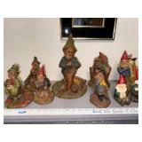 Collection of Tom Clark Gnome Figurines and Garden Gnomes