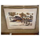Set of 3 Framed Art Prints - Raleigh Kinney Signed and Flower Study