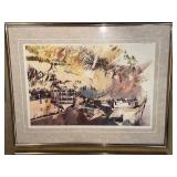 Set of 3 Framed Art Prints - Raleigh Kinney Signed and Flower Study