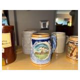 Collection of 8 Vintage Beer Steins and Mugs - German, Japanese, and Decorative Styles
