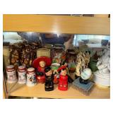 Collection of Vintage Asian Figurines, Vases, and Decorative Collectibles