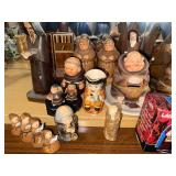 Collection of Vintage Monk and Religious Figurines and Shakers