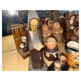 Collection of Vintage Monk and Religious Figurines and Shakers