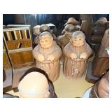 Collection of Vintage Monk and Religious Figurines and Shakers