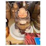 Collection of Vintage Monk and Religious Figurines and Shakers
