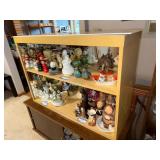 Wood Display Case with Sliding Glass Doors 36x24x18 Inches