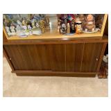 Wood Cabinet with Sliding Doors, Approximately 40 Inches Wide