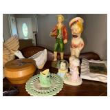 Collection of Vintage Figurines and Decorative Items