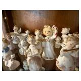 Collection of Vintage Porcelain Angel Figurines
