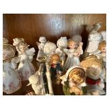 Collection of Vintage Porcelain Angel Figurines