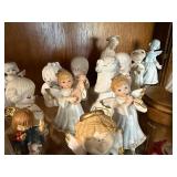 Collection of Vintage Porcelain Angel Figurines