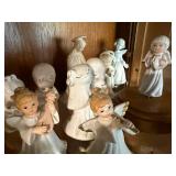 Collection of Vintage Porcelain Angel Figurines
