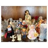 Collection of Vintage Porcelain and Ceramic Figurines