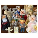 Collection of Vintage Porcelain and Ceramic Figurines